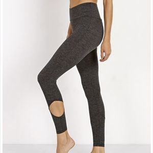 LanstonSport Anson Cropped Cutout Legging Heather Grey$108
